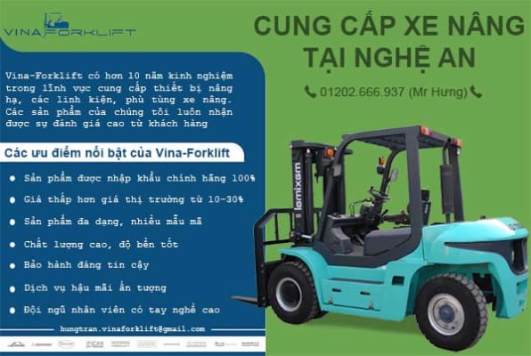 Tiếp cận thị trường xe nâng tại Nghệ An